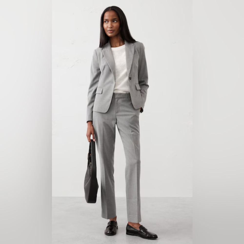 Banana Republic Charcoal Blazer & Martin Fit Trouser